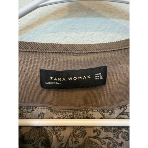 Zara Corduroy Jacket Mocha‎ Brown XL - Picture 2 of 9